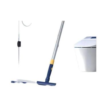 Imagem de Rodo De Chão Telescópico De Aço Inoxidável Tamanho Duplo Com Raspador 