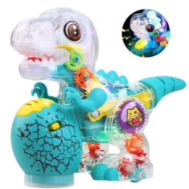Imagem de Brinquedo Infantil Dinossauro Que Anda Toca E Acende - Rick Imports
