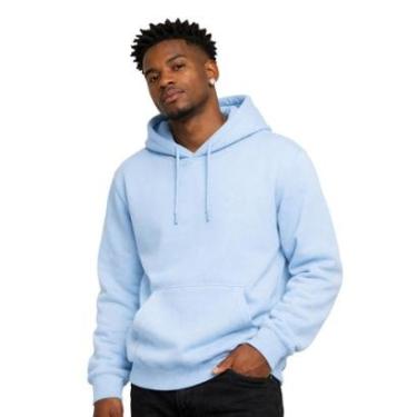 Imagem de Moletom Canguru Blusa de Frio Com Capuz Algodão Inverno Relaxado-Masculino