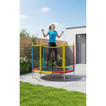 Imagem de Pula Pula Infantil 1,40m - Diversão e Segurança Colorida - Congratulat