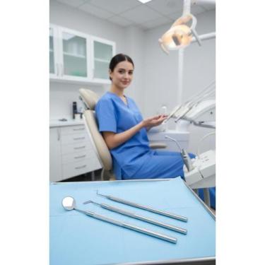 Imagem de Kit Limpeza Dental Profissional: Extrator Tártaro, Sonda, Es - Congrat