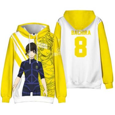 Imagem de Moletom com capuz Blues Locks Bachira Anime masculino e feminino - Tai