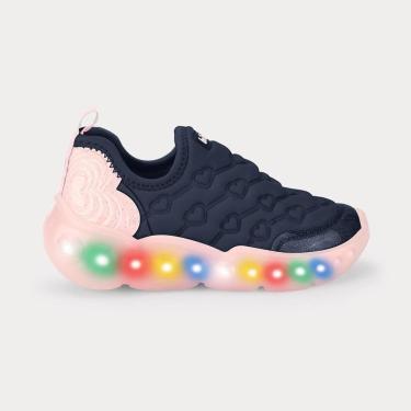 Imagem de Tênis Infantil de Luz Bibi Roller Celebration 3.0 Azul Marinho-Feminino