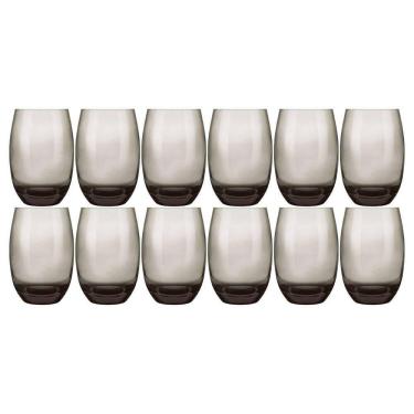 Imagem de Jogo de Copos Long Drink Aruba 465ML em Vidro Fumê com Design Refinado e Alta Resistência Aruba