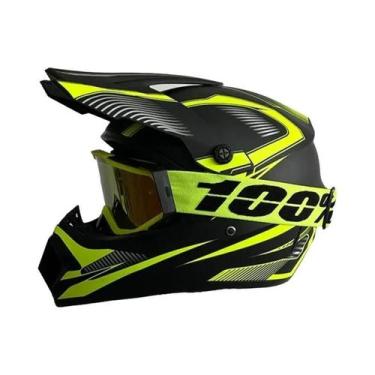 Imagem de Capacete De Motocross Adulto Profissional Para ATV, Downhill, Mountain