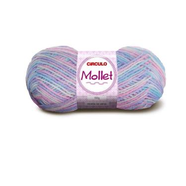 Imagem de Lã Mollet Multicolor 200m 100g Sereia 9490 Círculo