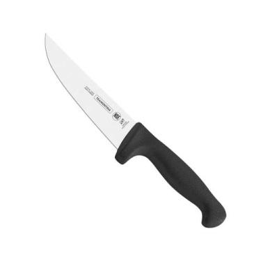 Imagem de Faca Inox Carne / Açougue Com Cabo Preto 8" Master - Tramontina