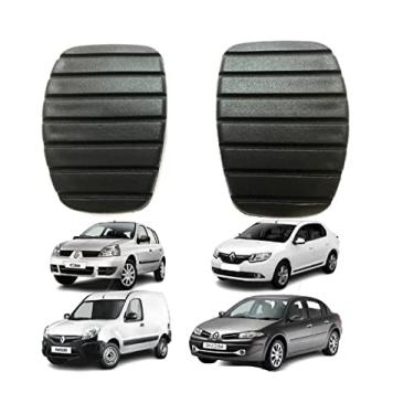 Imagem de Kit Capa Pedal Embreagem E Freio Clio Kangoo Megane Symbol