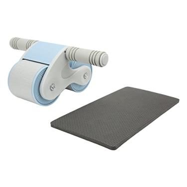 Imagem de 2023 Nova Roda de Rolo Ab, Roda Ab para Iniciantes, Equipamento de Treinamento de Força Núcleo de Ginásio Doméstico, Roda Aabdominal de Recuperação Automática para Iniciantes Exercícios Abdominais (Azul Cinza)
