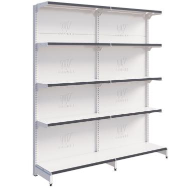 Imagem de Gôndola Fit 40 Parede 1 Inicial E 1 Continuação 2,02m Farmácia Comercio - Amapá