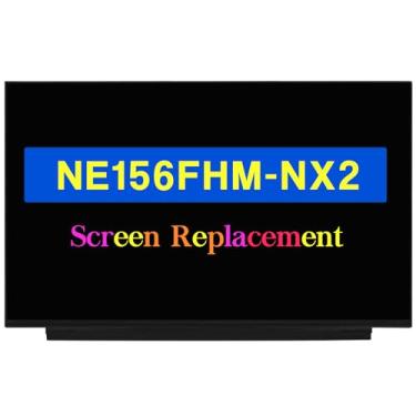 Imagem de BTSELSS Tela de substituição de tela de 15,6 polegadas NE156FHM-NX2 NE156FHM NX2 DP/N 0D2W2X D2W2X FHD 1920x1080 40 pinos 144 Hz LCD sem toque