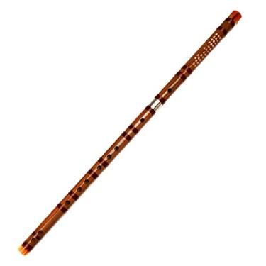 Imagem de Instrumento musical chinês tradicional feito à mão com flauta de bambu separável em chave E F G (chave G)
