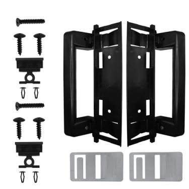 Imagem de SURPOUF 3316882900 Maçaneta de porta de geladeira RV pega preta (pacote com 2) serve para a série Dometic de peças de reposição de geladeira DM2672, DM2682, DM2872, DM2882