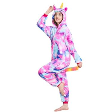 Imagem de UDERUI Pijama adulto unicórnio macacão cosplay fantasia animal Qicaixingkong GG