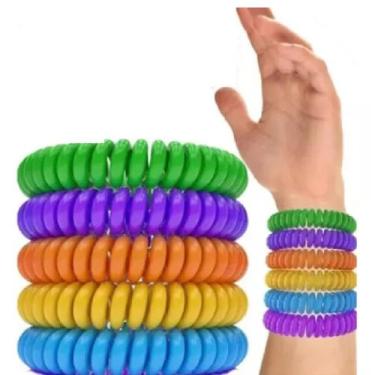 Imagem de Kit Com 5 Pulseiras Repelentes Mosquitos Dengue Zica Insetos - IMPT, A