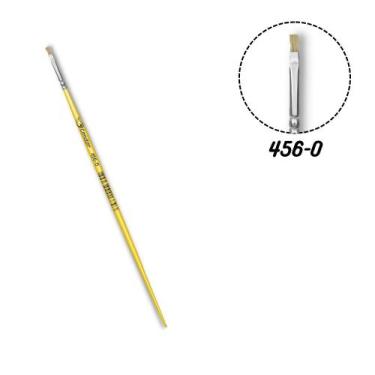 Imagem de Pincel Condor 456-0 Chato Pelo Natural Cabo Longo