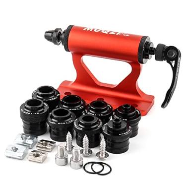Imagem de MUQZI Suporte de garfo de liberação rápida, suporte de garfo de bicicleta para carro, bloco de garfo de bicicleta de estrada, suporte de roda de eixo, suporte de garfo de caminhão com adaptadores de