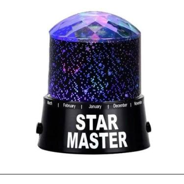 Imagem de Projetor Luminária Com Projeção De Luz Noturna Led Estrelas - OEM
