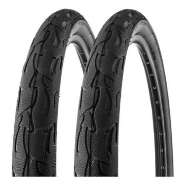 Imagem de Par Pneu 26 X 2.125 Bicicleta Vee Rubber Flame Balão 57-559 Cor Preto 