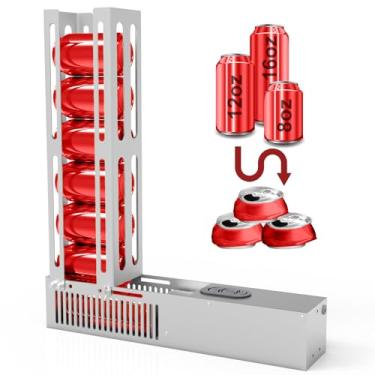 Imagem de JNSTU Triturador de latas elétrico, trituradores de latas automáticos, triturador de latas de alumínio de 8 onças e 12 onças e 16 onças elétrico, pode encher 8 latas por vez, compactador de
