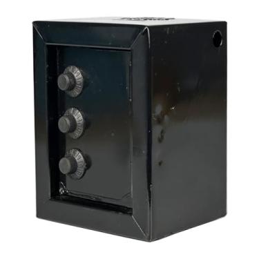 Imagem de Kit 12 Mini Cofre Com Segredo Senha Para Moedas Notas Cofrinho (PRETO)