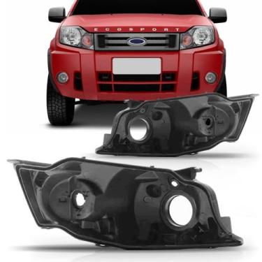 Imagem de Par carcaça reparo farol ecosport 2008 2009 2010 2011 2012 - SP ACESSÓ