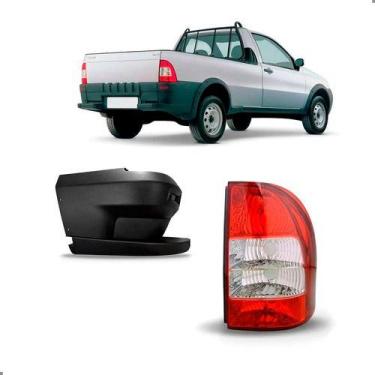 Imagem de Kit polaina traseira fiat strada 2006 a 2008 com lanterna direito - SP