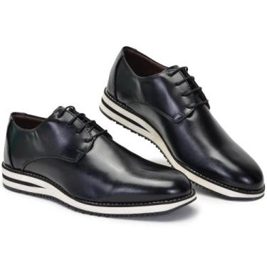Imagem de Sapato Masculino Derby Sola Em EVA Super Leve e Macio 1001 Preto - Fab