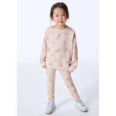 Imagem de Conjunto Infantil Menina Toddler Estampado - Hering, 001, Bege