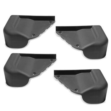 Imagem de Kit Ponteiras Estribo Lateral Plataforma Universal Preto Gtnox Gtnox