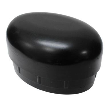 Imagem de Ponteira de Estribo Lateral Oblongo Oval Preto Universal Gtnox Gtnox