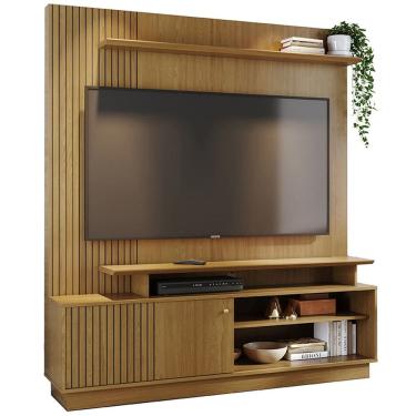 Imagem de Estante Home Tv 75 Pol 160 cm 1 Porta Ares Cumaru MADETEC