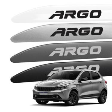 Imagem de Friso Lateral Porta para Argo 2017 a 2026 Ponta Facao com Nome em Ades