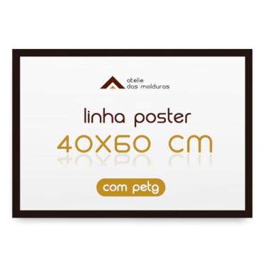 Imagem de Moldura Quadro A2 40x60 Diploma Foto Imagem com Proteção Petg (Preto)