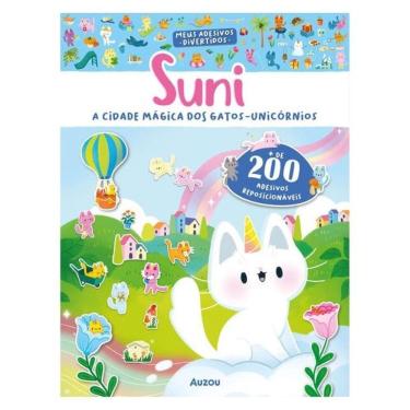 Imagem de Suni, A Cidade Mágica Dos Gatos-Unicórnios - Meus Adesivos Divertidos