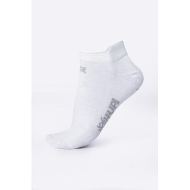 Imagem de Meia HUPI Casual Invisível Algodão Branco, P, Branco