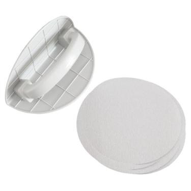 Imagem de predolo Lixadeira de canto para drywall, kit de lixadeira manual com cabo, ferramenta de acabamento de massa para limpeza de paredes, suprimentos de polimento, com Papel Quadriculado 320