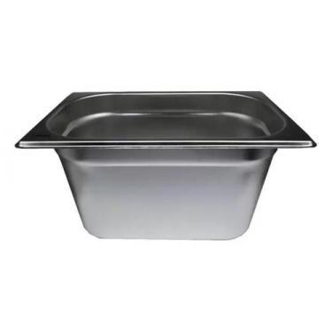 Imagem de kit 2 Cubas Gastronomica Inox GN 1/4 x 150mm (265x162mm) - Brasinox