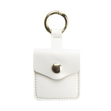 Imagem de Estojo de couro PU Airtag Holder Mangotek impermeável preto