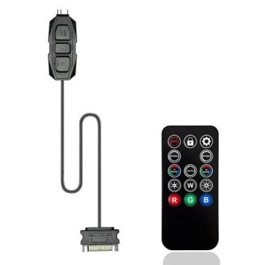 Imagem de Kit de controlador ARGB para PC, ventiladores de gabinete RGB JAZZCOOL