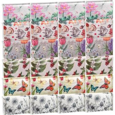 Imagem de Lenços de bolso Geyee, 3 camadas, facial, 24 pacotes, 240 folhas