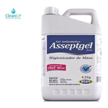 Imagem de Start Asseptgel Cristal 4,3Kg Equivalente a 5L  Higienizador em Gel pa