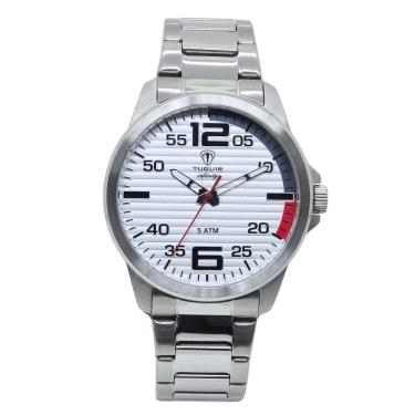 Imagem de Relógio Masculino de Aço Tuguir Analógico Infinity 9169A Prata e Branco