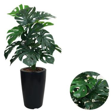 Imagem de Planta Artificial Costela De Adão Com Vaso Cone Polietileno - PlantaIm