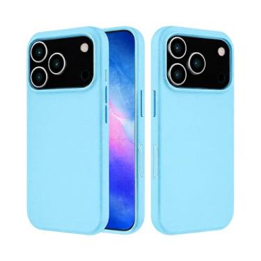Imagem de Capa Capinha Case Premium Compatível Com iPhone 17 PRO Aveludada Anti Impacto Reforçada Silicone Emborrachado Com Proteção De Câmera (AZUL PISCINA)