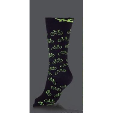 Imagem de Meia Cano Médio Bike Preta - Young, Veste do 34 ao 43 