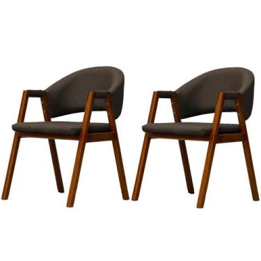 Imagem de Kit 2 Cadeira De Jantar Estofada Essencial Veludo Divini - Las Patitas