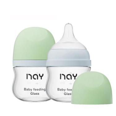 Imagem de Biberón de vidrio yanyoyo cuello ancho para bebé 90 ml Anti-Cólicos pa