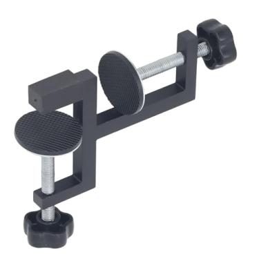 Imagem de Braçadeira de cerca universal com design de base estendida, material de alumínio e aço carbono, adequado para madeira, fixação de peças de plástico, corte, perfuração, fixação, suas mãos