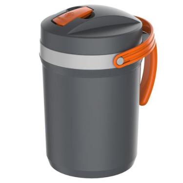 Imagem de Garrafa Térmica Fliptop 2,5 Litros Cinza Termolar - Ideal para Tereré 